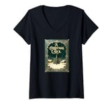 Womens A Christmas Carol Book Cover by Charles Dickens V-Neck T-Shirt