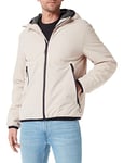 Springfield Veste matelassée à Capuche Manteau, Beige, M Homme