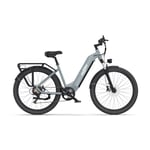 Onesport - ONESPORT OT05 city elcykel, 250 W motor, 36 V 18,2 Ah batteri, 27,5 tums däck - Grå