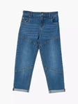 Angel & Rocket Boys Roman Washed Denim Biker Jean - Navy - Size 8Y