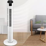 Tower Fan Quiet With Remote Control 3 Wind Speed Digital Display Bladeless Fo UK