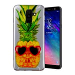 Samsung Galaxy A6 Plus TPU Muovi KuvallinenTakasupja Kuori - Ananas Monivärinen