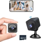 Camera Espion avec carte mémoire de 32G en cadeau,Camera Surveillance wifi Ultra HD avec vision nocturne,Caméra sans fil avec Détection de mouvement,Détection sonore,enregistrement de vidéo