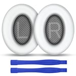 Ainiv Coussinets de Remplacement pour Casques Bose, Oreillette de Remplacement Compatible avec Bose QuietComfort 35 (QC35) and Quiet Comfort 35 II (QC35 II) Casque Circum-Aural(Blanc)