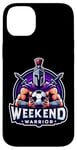 Coque pour iPhone 14 Plus Football Weekend Warrior Football Player Lover Citation