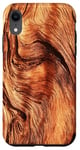 iPhone XR Realistic timber Grain Rustic Nature Design Patterns Retro Case