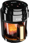 KIONEX CT1-4 Litre Panoramic Air Fryer - 2400W Small with Black 