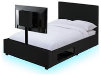 XR Living Ava Small Double TV Bed Frame - Black