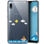 Caseink Coque pour Samsung Galaxy A10 (6.2) Gel HD [ Nouvelle Collection - Souple - Antichoc - Imprimé en France] Petit Bateau en Mer