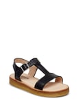 ANGULUS Sandals - Flat Open Toe Op Shoes Summer Svart [Color: 1604 BLACK ][Sex: Kids ][Sizes: 29,30,33,28.0 ]