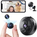 Mini Caméra Espion,WiFi 1080P HD Mini Caméra de Surveillance Interieur/Extérieur sans Fil avec Audio et Vidéo,avec Enregistrement Longue Batteries,pour l'extérieur/intérieur