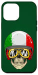 iPhone 12 Pro Max Made In Italy Cool Italian Flag Skull Illustration Graphic Case