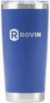 Rovin Stainless Steel Cup with Push Lid 590ML Blue