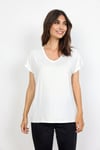 Soyaconcept Marica V-ringad T-shirt Dam Offwhite