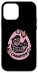 Coque pour iPhone 12 mini Champion de chasse aux œufs de Pâques – Motif œuf de Pâques pour garçons et filles