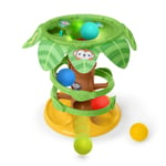 Bright Starts Tropical Twirl Ball Play Toy with Lights & Music, 5 Balls Included