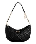 GUESS Marieke Top Zip Shoulder Bag, Black Logo, One size