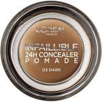 Anti-cernes & correcteurs L'oréal  Correcteur 24H Concealer Pomade Infaillible - 03 Dark