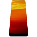 Yoga Mat - Elephant at dusk - Extra Thick Non Slip Exercise & Fitness Mat for All Types of Yoga,Pilates & Floor Workouts