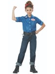 Rosie WW2 Female Workers 1940s Icon Vintage Child Girls Costume