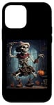 iPhone 12 mini Troll Scarecrow in a Haunted House Halloween Case