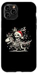 Coque pour iPhone 11 Pro Skeleton Riding Dinosaur T rex Funny Kids Boys Christmas