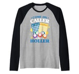 Bingo Game Night Come On Caller Make Me Holler Raglan Baseball Tee