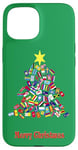 iPhone 15 International Flags Nations Love World Peace Christmas Tree Case