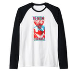 Marvel Venom: Let There Be Carnage Blue Red Overlay Manche Raglan