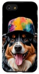 Coque pour iPhone SE (2020) / 7 / 8 Berger Australien Casquette Snapback Chien Animaux Imprimé