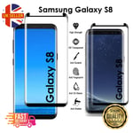 S8 Full Curved 5D Tempered Glass Screen Protector For Samsung Galaxy S8 - Black