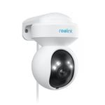 Reolink 4K PTZ PoE Security Camera Outdoor with Motion Spotlights, 3X Optical Zoom, 360° Pan 50° Tilt, Person/Vehicle/Pet Detection, Auto Tracking, Color Night Vision, Two-Way Audio- E1 Outdoor PoE