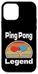 Coque pour iPhone 12 mini Funny Ping Pong Legend Lover Game Winner Retro Humour