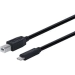 Fuj:tech USB-C - USB-B kaapeli, 2m