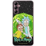 ERT GROUP Coque de téléphone Portable pour Samsung A14 4G/5G Original et sous Licence Officielle Rick and Morty Motif Rick & Morty 007 adapté à la Forme du téléphone Portable, Coque en TPU