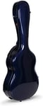 Crossrock Air Carbon Series Étui de Guitare pour Guitare Classique 4/4 100% Fibre de Carbone purité, Housse de Protection, Rembourrage Fixe et Amovible – Inclus TSA Lock-Blue (CRF6030CBL)