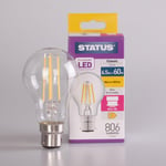 LED Filament Bulb 6.5w-60w Status Warm White Bayonette