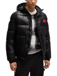 HUGO Shiny Puffer Jacket, Black