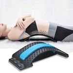 Lower Back Lumbar Pain Spine Stretcher Posture Relief Cracker Support Massager