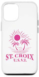 Coque pour iPhone 12/12 Pro Souvenirs de Saint-Croix usvi Îles Vierges américaines Rappel de vacances