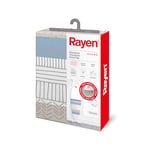 Rayen | Housse pour table à repasser Universelle | 4 épaisseurs : mousse, molleton, tissu 100 % coton et titane | Housse à revêement en titane | Gamme Premium | 130x47 cm | Indie