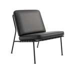 DUX - Domus Chair Steel - Skinn Elmosoft 99999 - Lenestoler - Alf Svensson - Svart - Lær/Metall/Skum