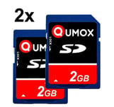 2PCS Qumox 2Go SD carte mémoire SD camera mobile phone