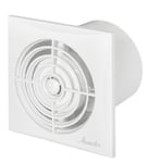 Très puissant et silencieux de salle de bain ventilateur d'extraction d'air 125 mm/12,7 cm avec minuteur détecteur d'humidité à roulement à billes Silencieux basse consommation Ventilator Wz125r