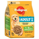 PEDIGREE Adult Croquettes à la Volaille et aux Legumes pour Chien Adulte sup10kg 3kg