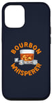 Coque pour iPhone 12/12 Pro Costume humoristique Bourbon Whisperer pour amateurs de whisky