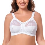 UK Womens Plus Size Full Cup Bra Minimiser Non Padded Non wired Comfort Bralette