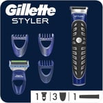 Gillette Fusion Styler Men's Waterproof Hair Trimmer 3-in-1