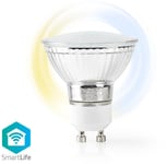 Nedis SmartLife Wi-Fi Smart LED Bulb GU10 5W - lampa - 1-pack