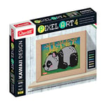 Quercetti - 0797 Pixel Art 4 Kawaii Design Panda, Jeu de mosaïques